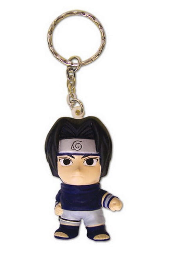 Naruto Sasuke Squeezable 2-Inch Anime Figure Keychain GE-3431