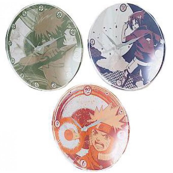 Naruto Set of 3 Wall Clocks