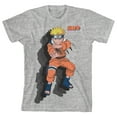 thumbnail image 1 of Naruto Shadow Effect Crew Neck Short Sleeve Athletic Heather Boy's T-shirt-XL, 1 of 3