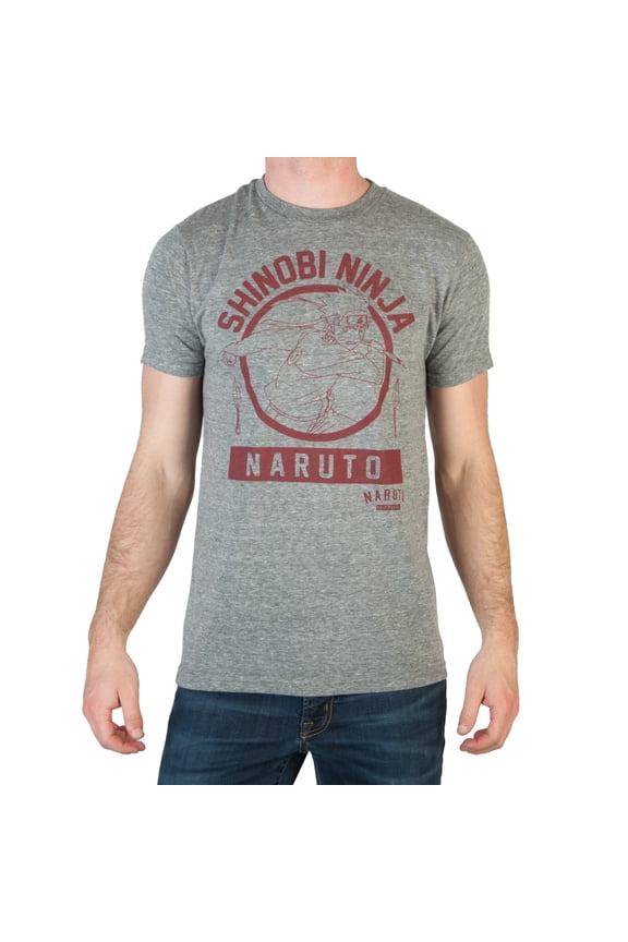 Naruto Shinobi Ninja Tri-Blend T-Shirt-M
