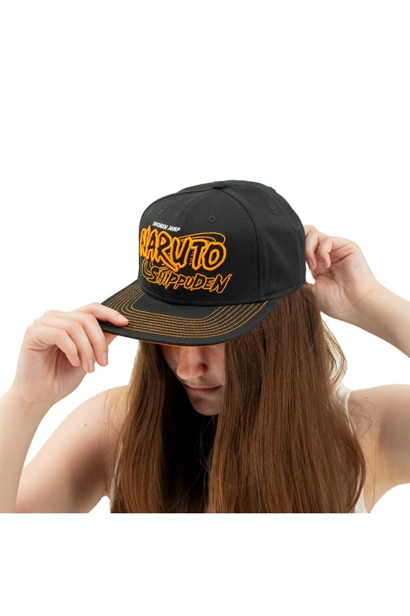 Naruto Shippuden 3D Logo Adult Unisex Flat Bill Snap Back Hat