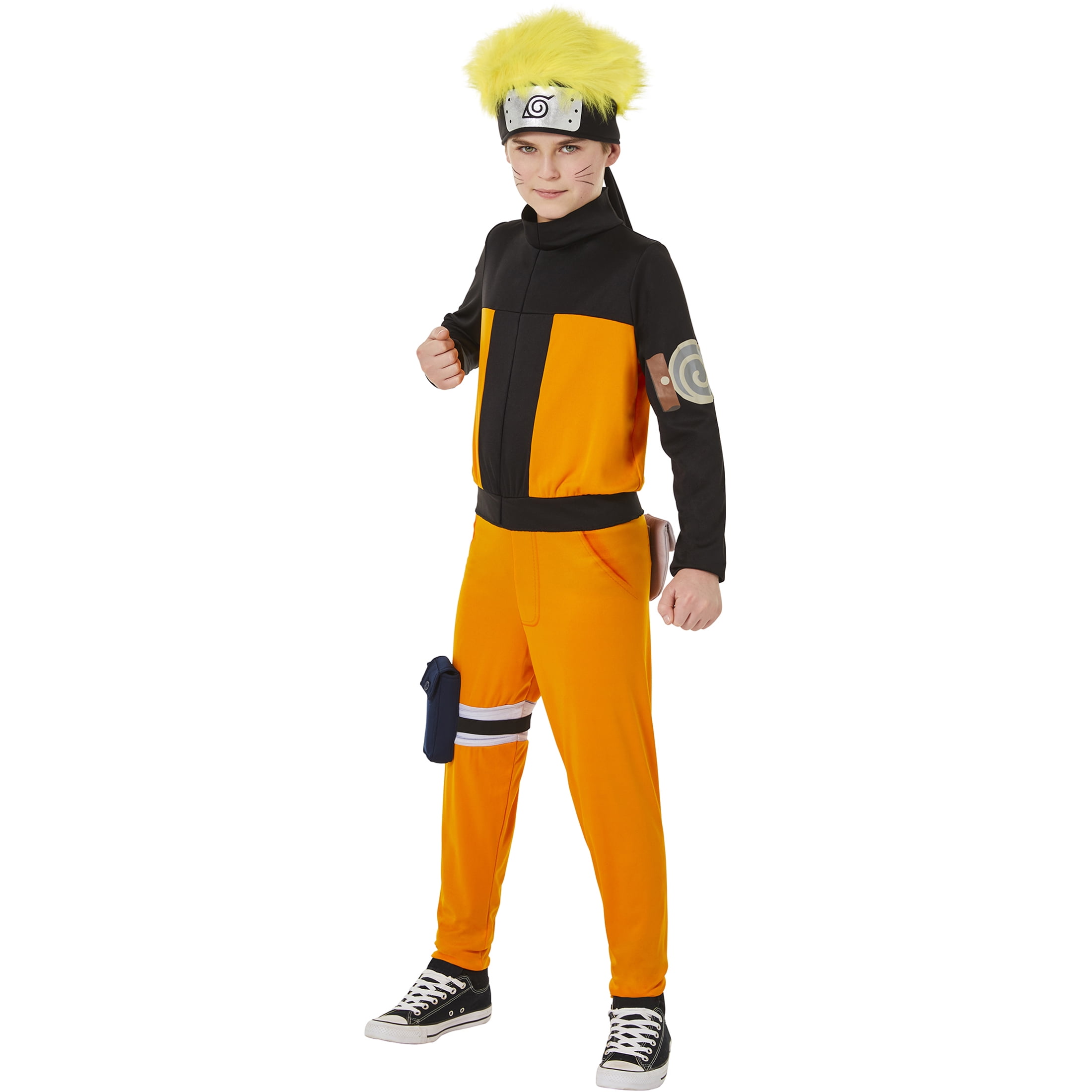 Naruto Shippuden 4pc Halloween Costume for Children, Boy's Size L (10/12), by Inspirit Designs