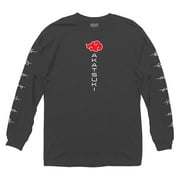 Naruto Shippuden Akatsuki Anti Village Symbols Anime Adult Long Sleeve T-Shirt XL