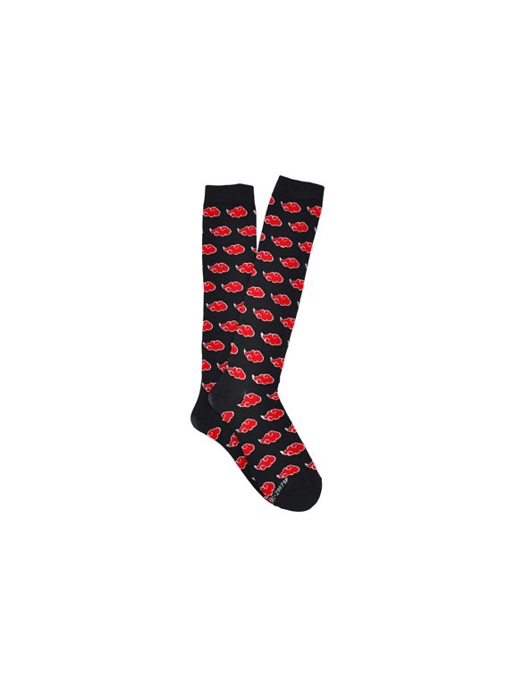 Akatsuki Cloud Print Knee High Socks