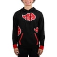 thumbnail image 1 of Naruto Shippuden Akatsuki Logo Mens Black Cloak Anime Hooded Sweatshirt Hoodie XXL, 1 of 3