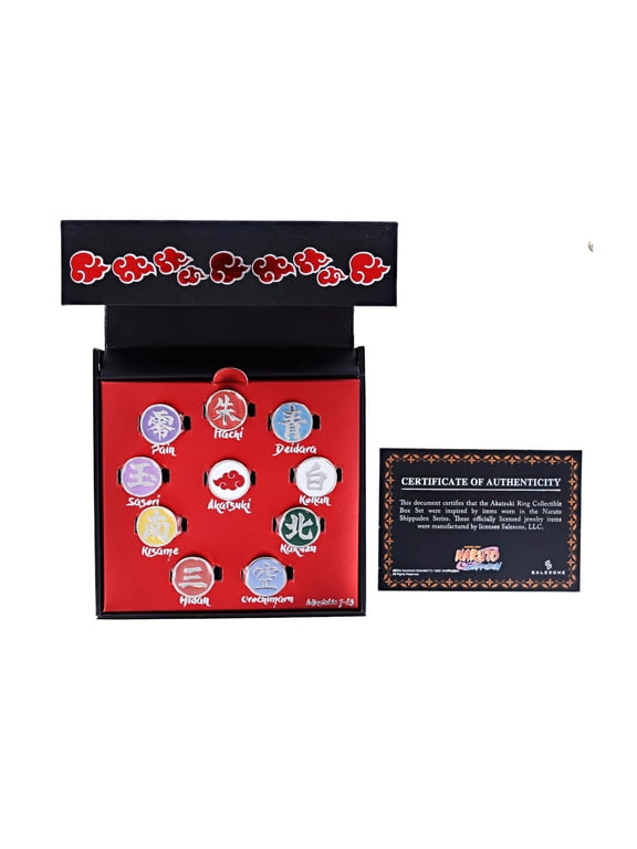 Akatsuki Ten Clans Collectors Rings Set