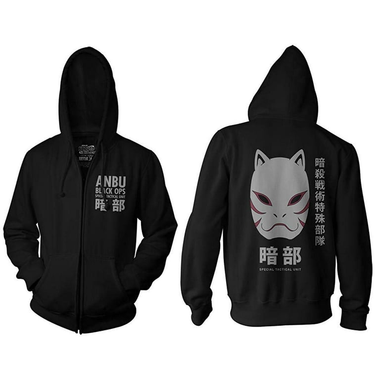 Naruto black and white hoodie sale