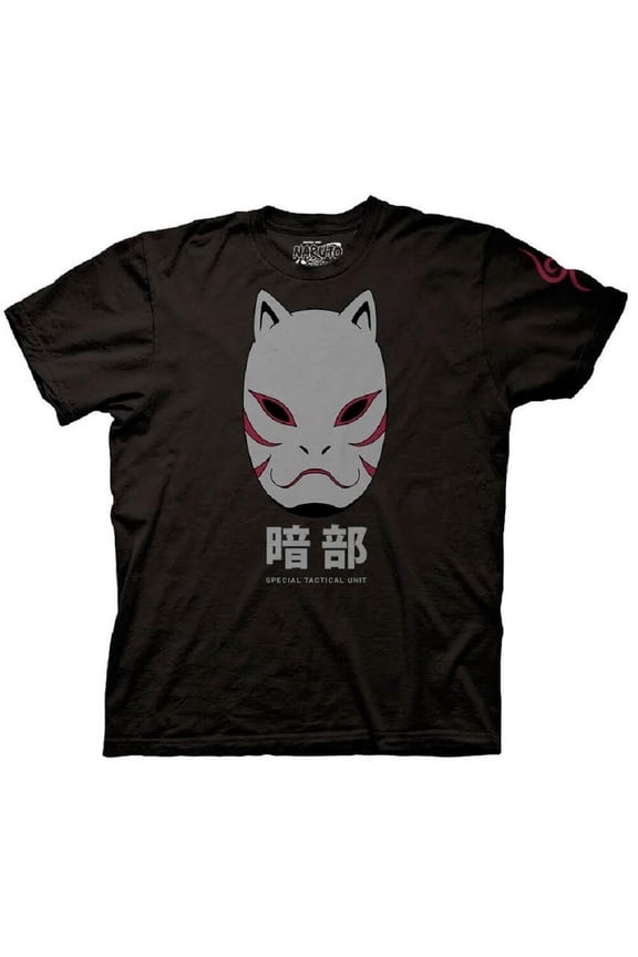 Shippuden Anbu Black Ops Mask Officially Licensed Graphic T Shirt
