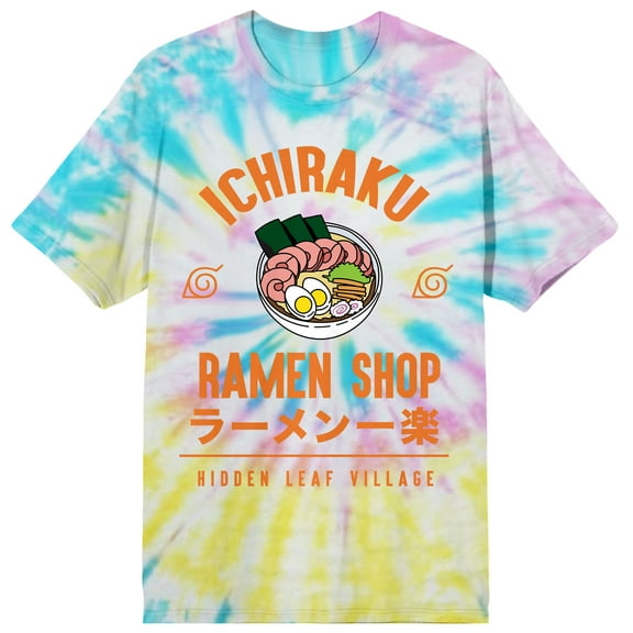 Naruto Shippuden Anime Cartoon Ramen Shop Mens Tie Dye Tee-L