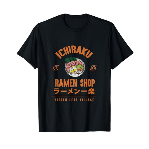 Naruto Shippuden Anime Cartoon Ramen Shop T-Shirt Small