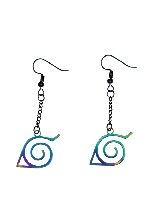 Naruto Shippuden Anime Manga Costume Jewelry Hidden Leaf Village Dangle Earrings Set