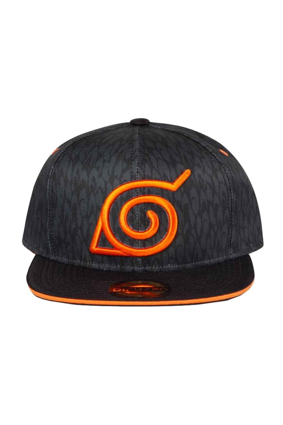 Naruto Shippuden Baseball Cap Badge Logo new Official Black Snapback