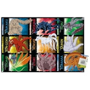 Naruto Shippuden - Biju Grid Wall Poster with Pushpins, 22.375 x 34