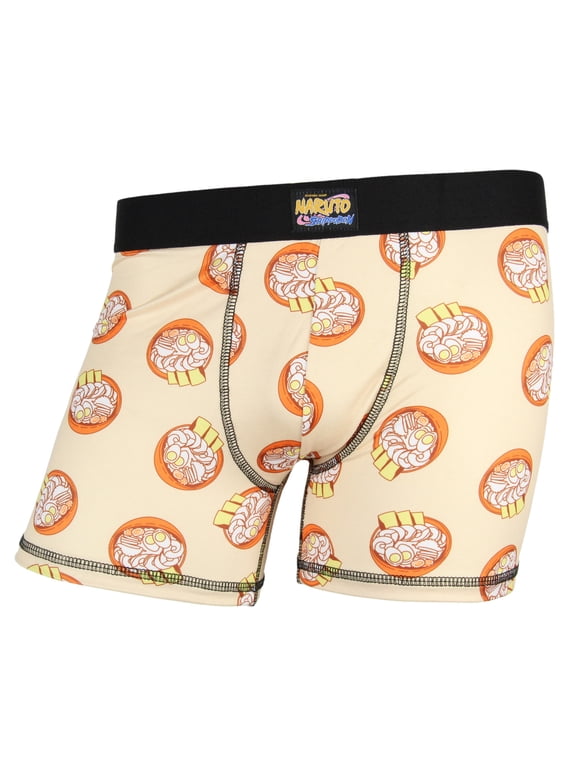 Naruto Shippuden Boxers Men's Ichiraku Ramen Noodle Soup Boxer Briefs Underwear