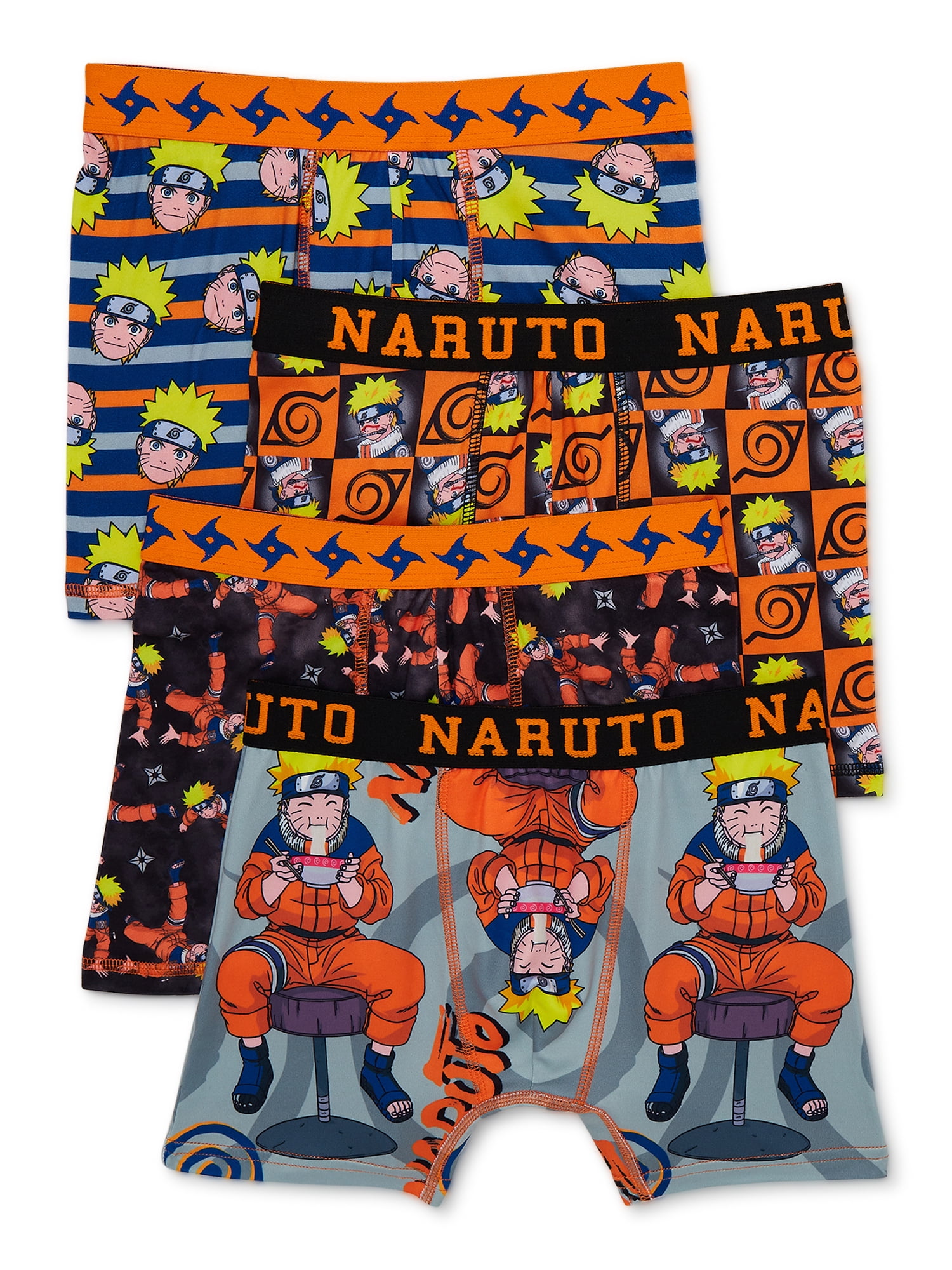 Naruto Shippuden Microfiber Blend Boy Shorts Underwear