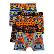 Naruto Shippuden Boys Allover Print Boxer Briefs, 4-Pack, Sizes XS-XL