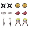 thumbnail image 1 of Naruto Shippuden Character And Icons 6 Pack Costume Jewelry Stud Earrings Set, 1 of 6