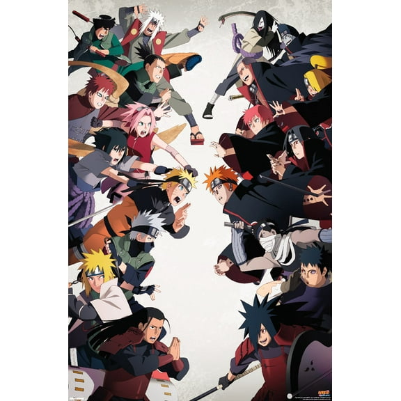 Naruto Shippuden - Face-Off Wall Poster, 22.375" x 34"