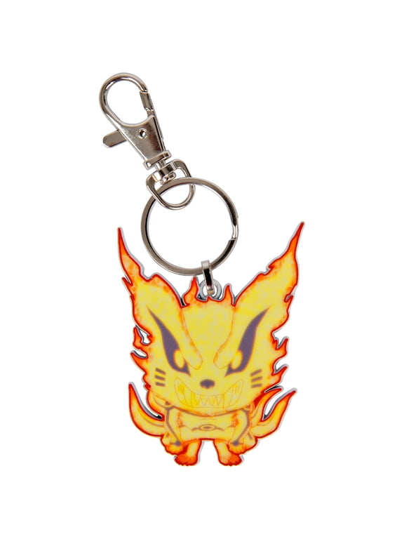 Shippuden Fire Cat Enamel Pendant Keychain