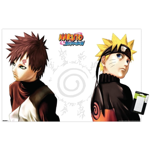 Naruto Shippuden - Gaara and Naruto Wall Poster, 22.375" x 34"