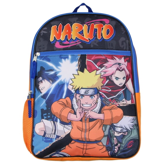 Naruto Shippuden Group Fight Pose Sasuke Sakura Uzumaki School Travel Backpack