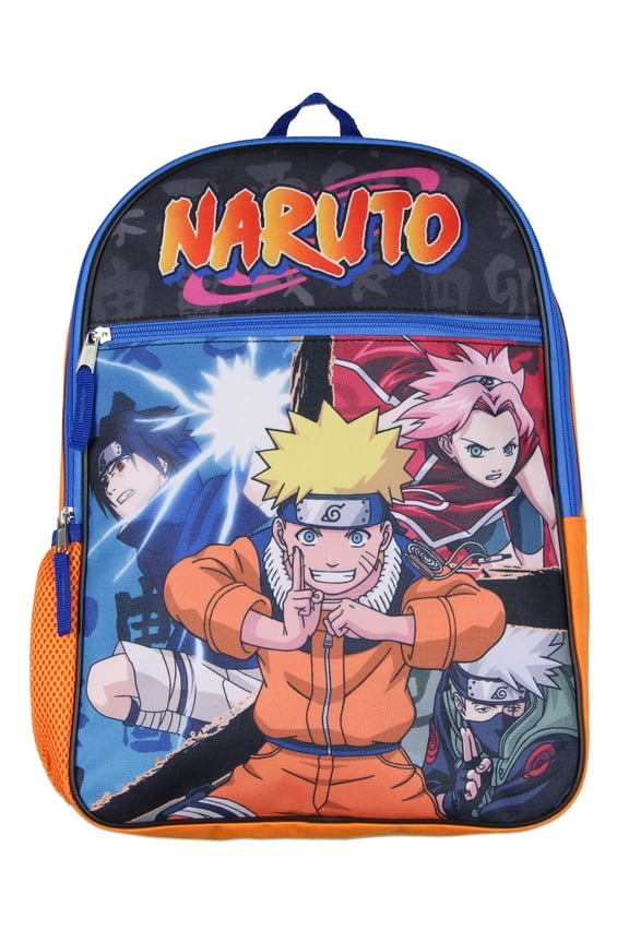 Naruto Shippuden Group Fight Pose Sasuke Sakura Uzumaki School Travel Backpack