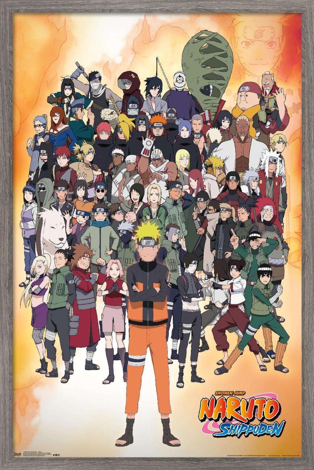 Naruto Shippuden Anime Main Characters Anime Poster