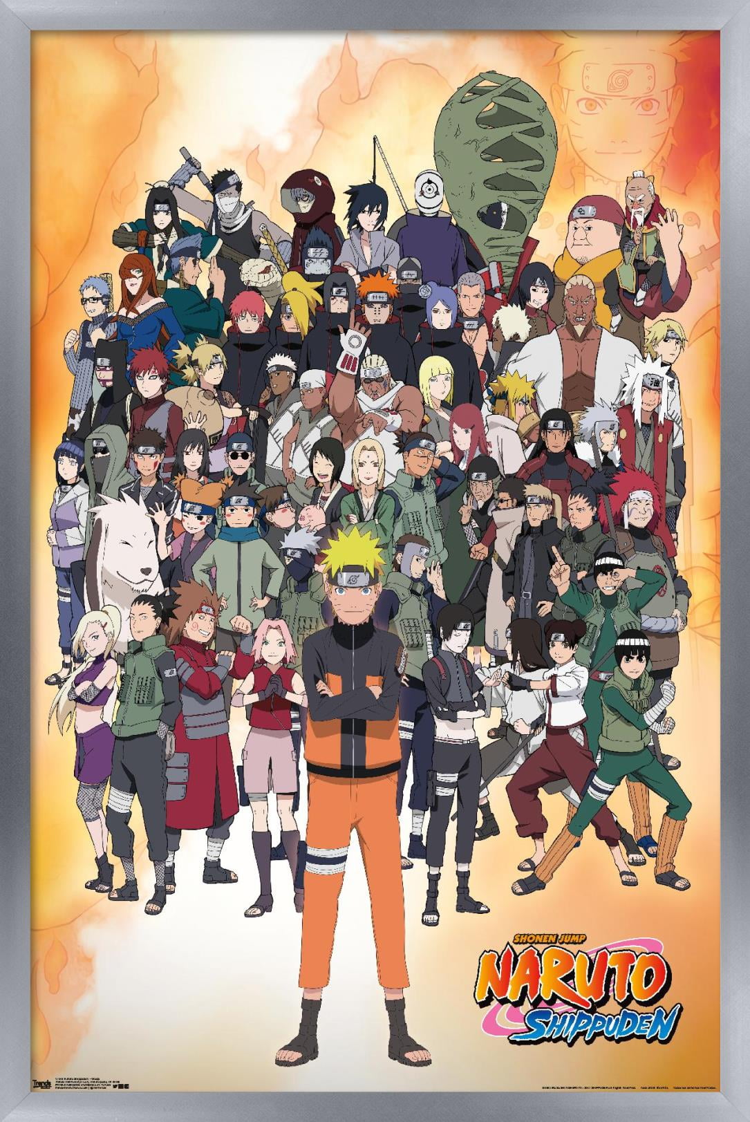 Naruto Shippuden - Group Wall Poster, 22.375 x 34