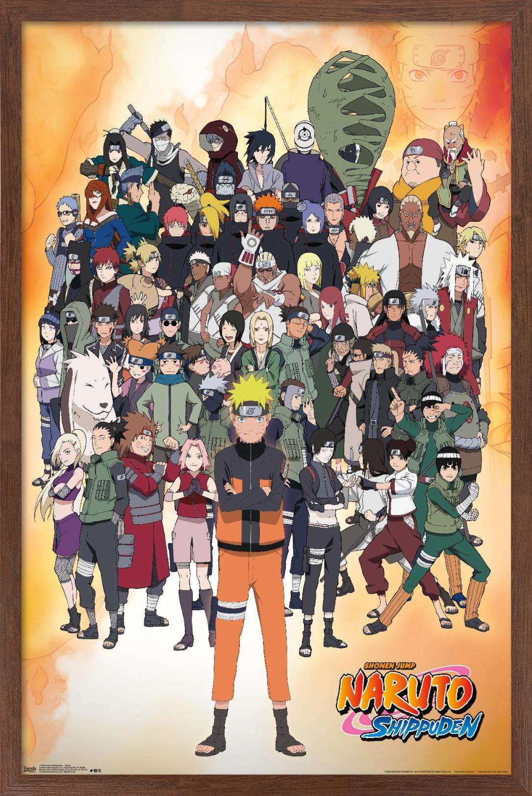 Naruto Characters Shippuden Anime 24x36 Poster — Fame Collectibles Fan Shop