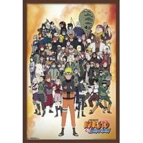 Naruto Shippuden - Group Wall Poster, 22.375" x 34", Framed