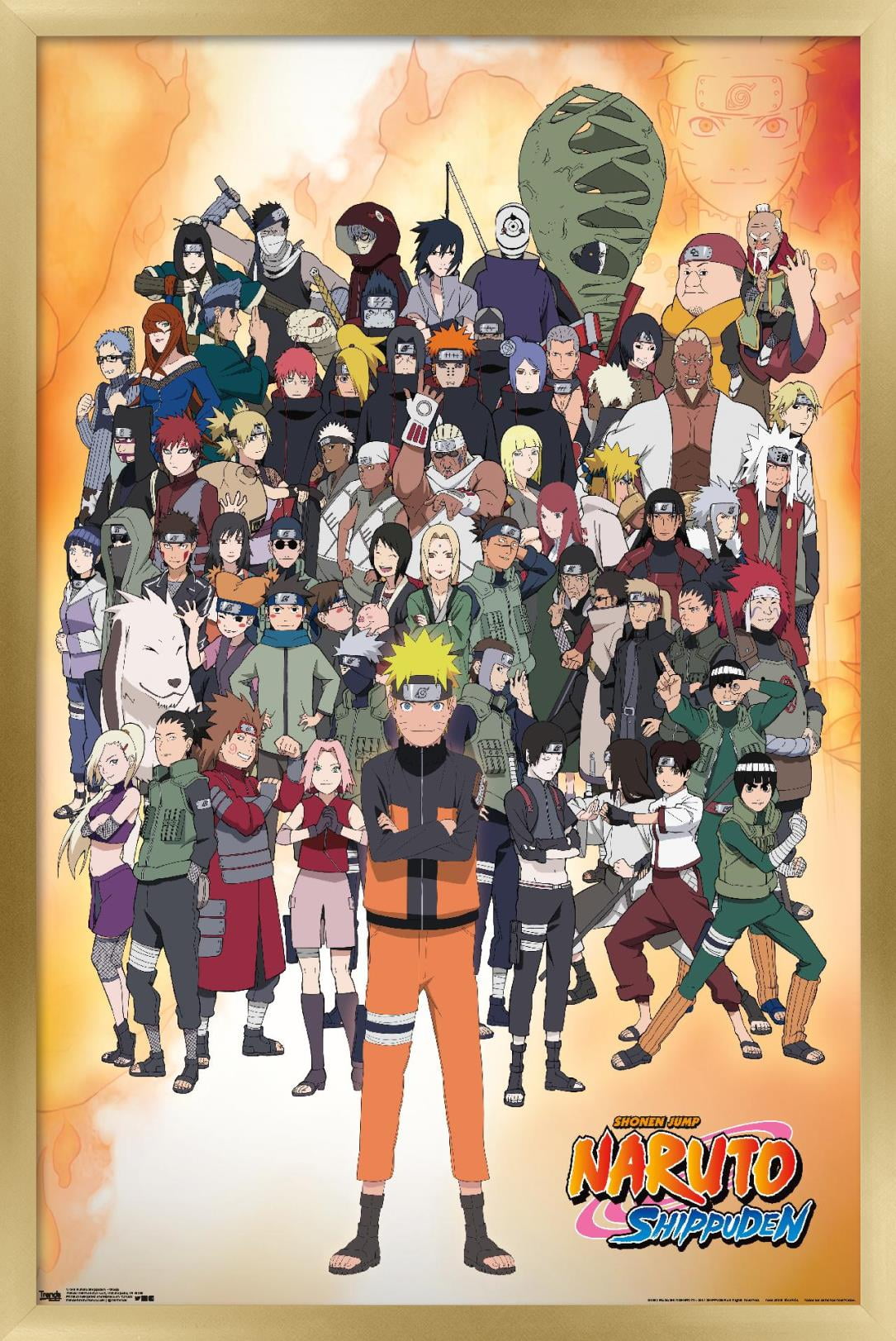 Naruto Characters Shippuden Anime 24x36 Poster — Fame Collectibles Fan Shop