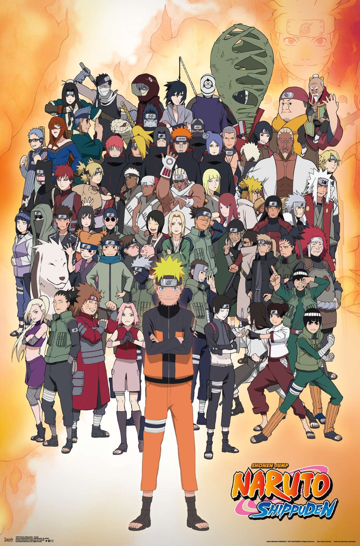 Naruto Shippuden - Group Wall Poster, 22.375 x 34