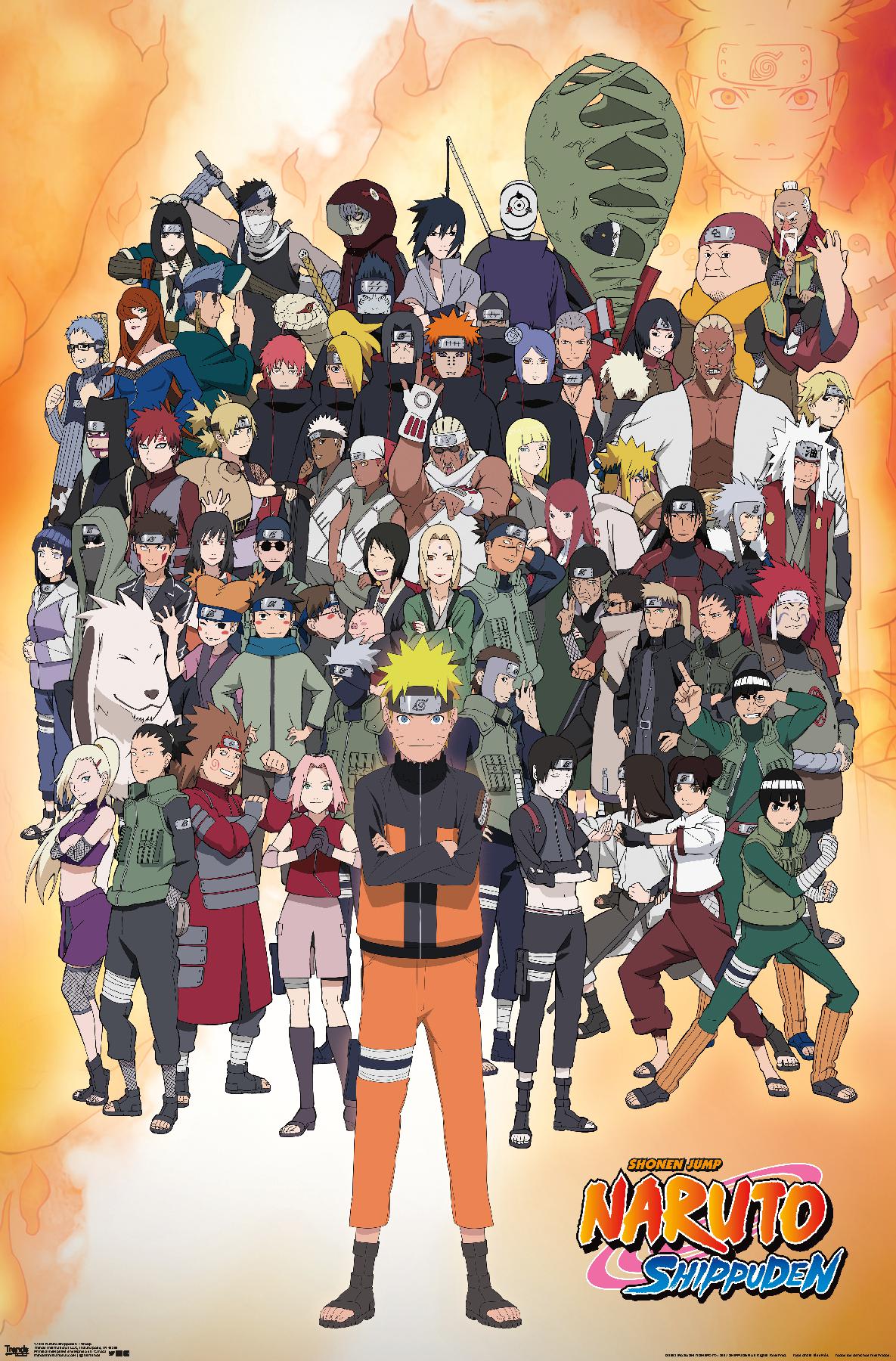 Naruto Shippuden - Group Wall Poster, 22.375" x 34" - image 1 of 4