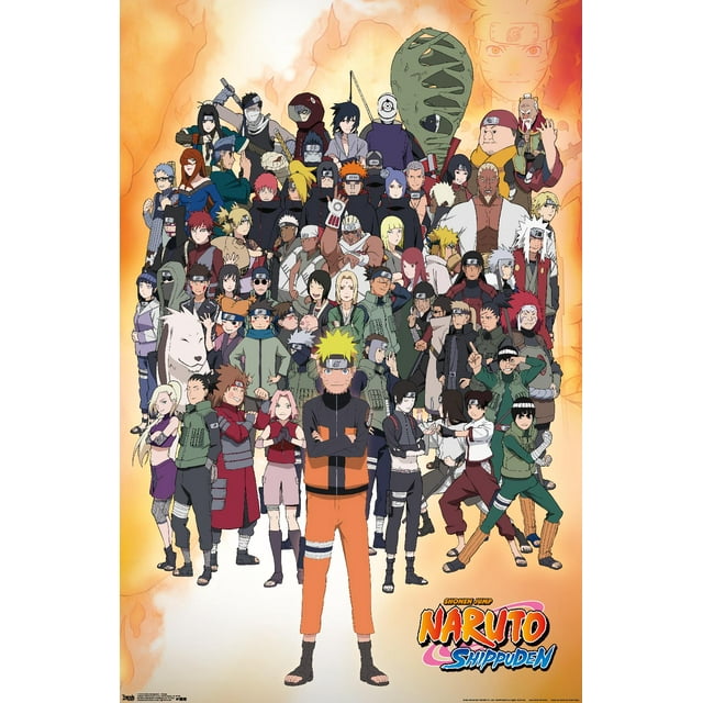 Naruto Shippuden - Group Wall Poster, 22.375" x 34"