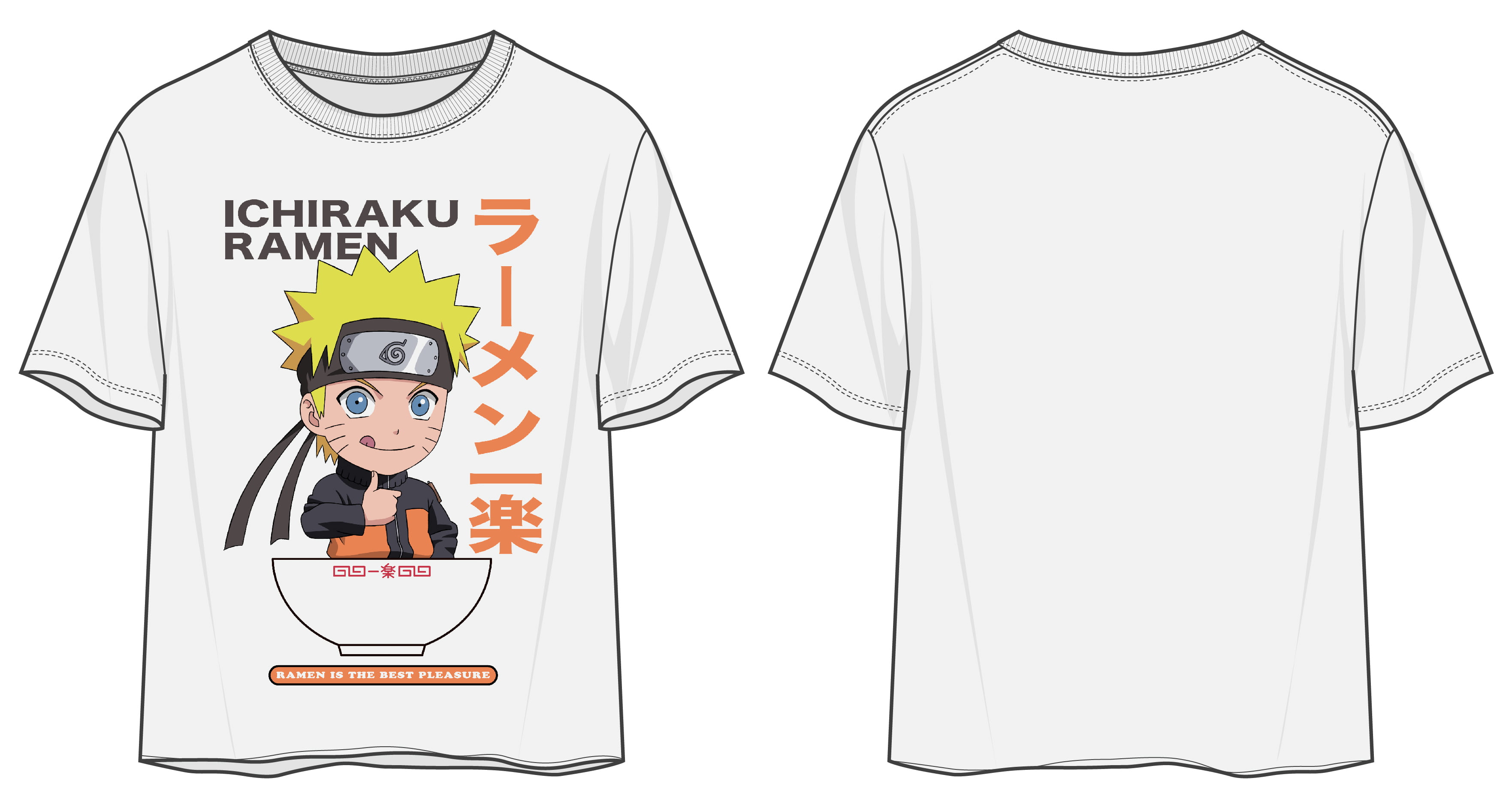 Naruto Uzumaki Graphic Crop Top Tee Junior Women's (M/L)