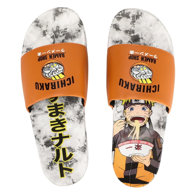精魂 Hi-Mojuras 海流 360 NISSIN Bioworld Naruto Shippuden Ichiraku Ramen Shop Men's Sandals, Anime