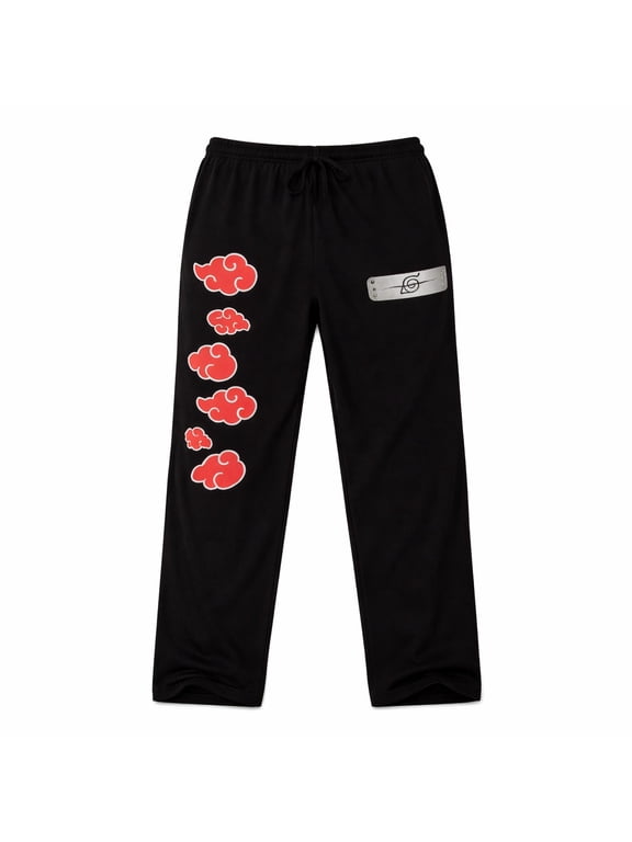 Shippuden Itachi Headband And And Leaf Clouds Anime Lounge Pants Sleepwear XL