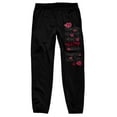 thumbnail image 1 of Naruto Shippuden Itachi Kanji and Akatsuki Kanji Men's Black Sweatpants-XS, 1 of 1