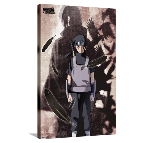 Naruto Shippuden - Itachi Uchiha Canvas Wall Poster, 22.375" x 34"