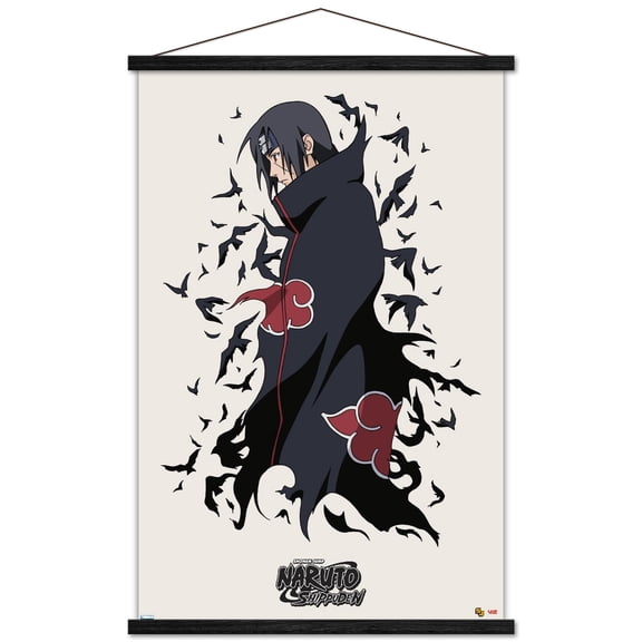 Naruto Shippuden - Itachi Wall Poster with Magnetic Frame, 22.375" x 34"