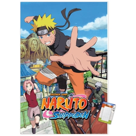 Naruto Shippuden - Jump Wall Poster, 22.375" x 34"