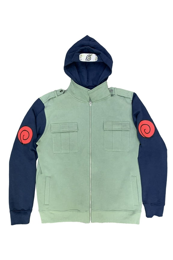 Naruto Shippuden Kakashi Hatake Cosplay Military Style Hoodie With Headband