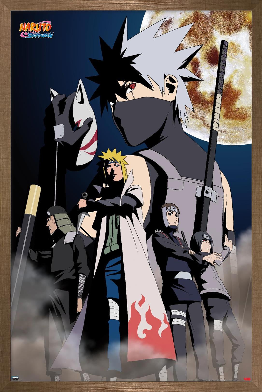 Naruto - Itachi Wall Poster with Wooden Magnetic Frame, 22.375 x 34 
