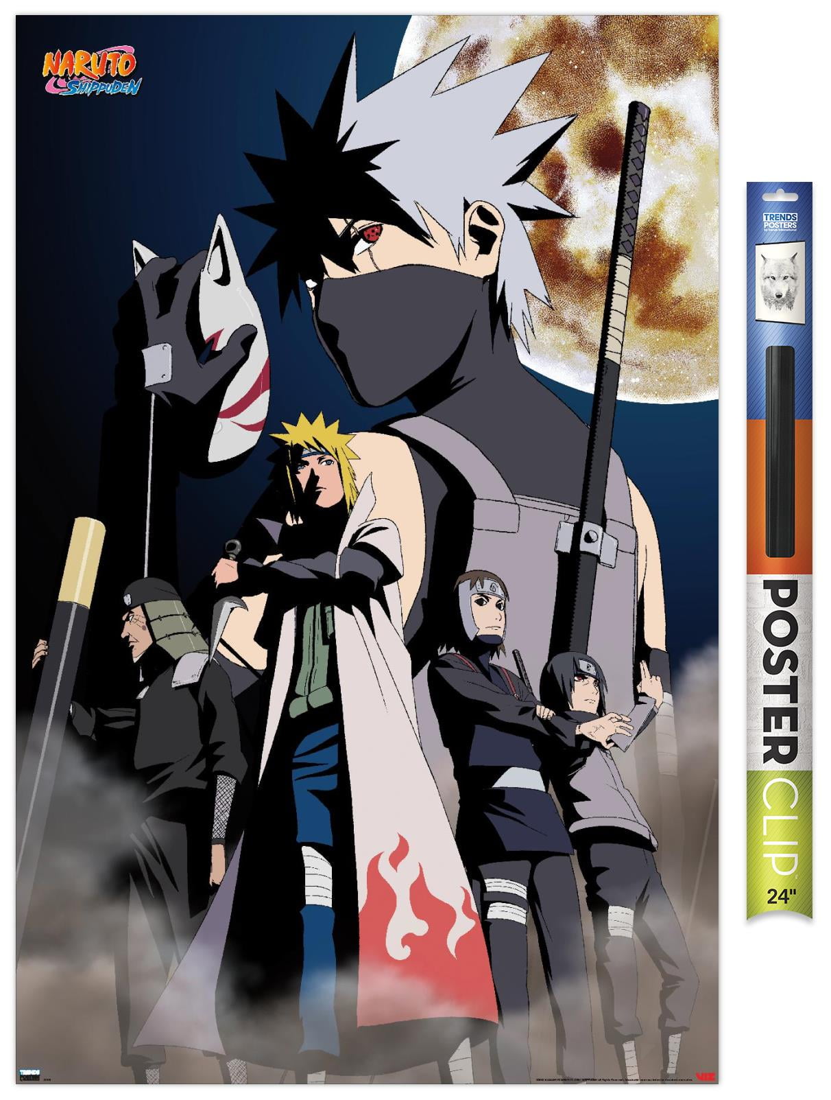 Naruto Shippuden - Kakashi Key Art Wall Poster, 22.375 x 34 