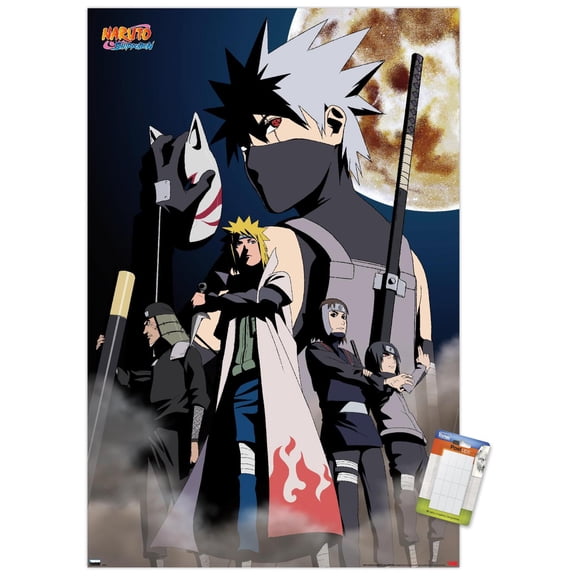 Naruto Shippuden - Kakashi Key Art Wall Poster, 22.375" x 34"