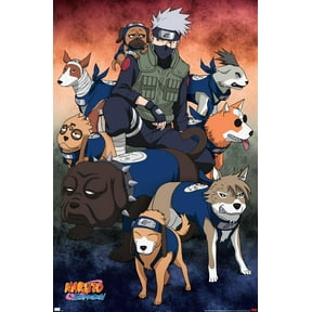 Naruto Shippuden - Kakashi Ninja Hounds Wall Poster, 14.725" x 22.375"