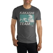 Naruto Shippuden Kakashi Team 07 Mens Charcoal T-shirt-Small