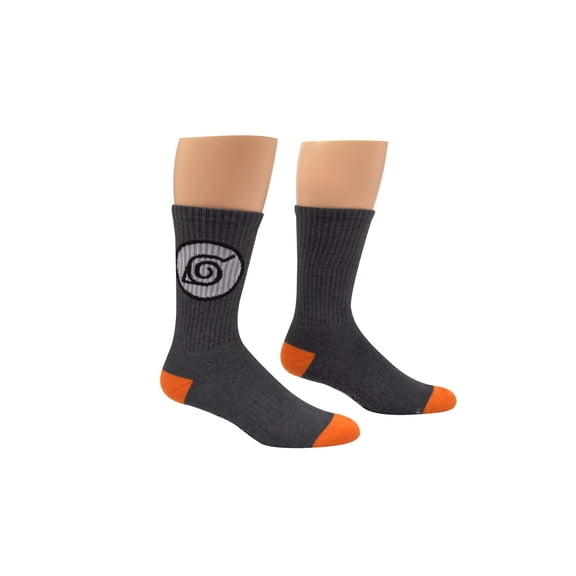 Naruto Shippuden Leaf Symbol Athletic Crew Socks