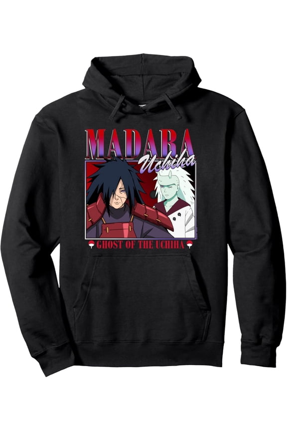 Naruto Shippuden Madara Uchiha 90's Edit Pullover Hoodie