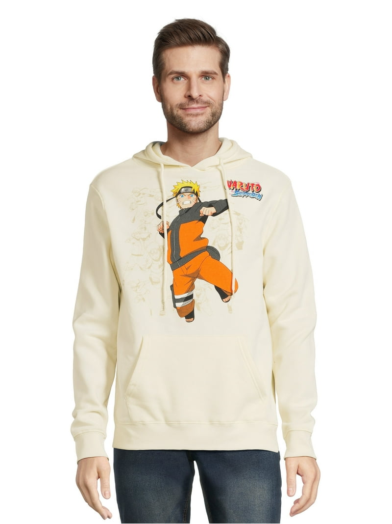 Naruto Shippuden Men's Big Men's Graphic Print Hoodie Sweatshirt